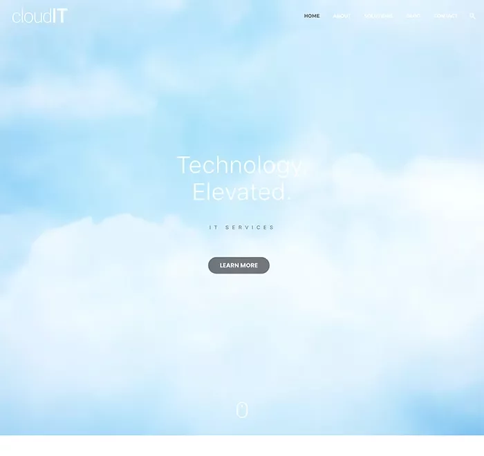 Cloudit desktop website screenshot